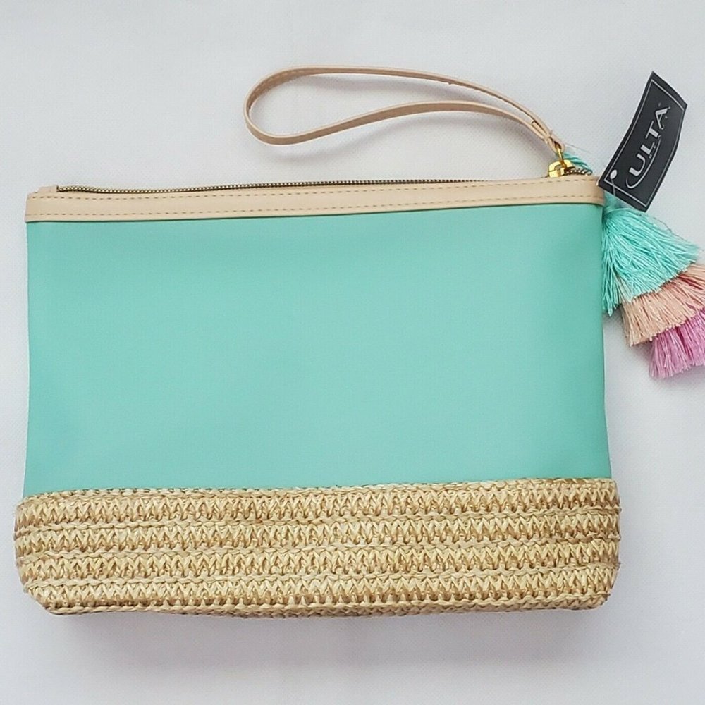 NEW Makeup Bag CosmeticsTravel Bag Light Turquoise